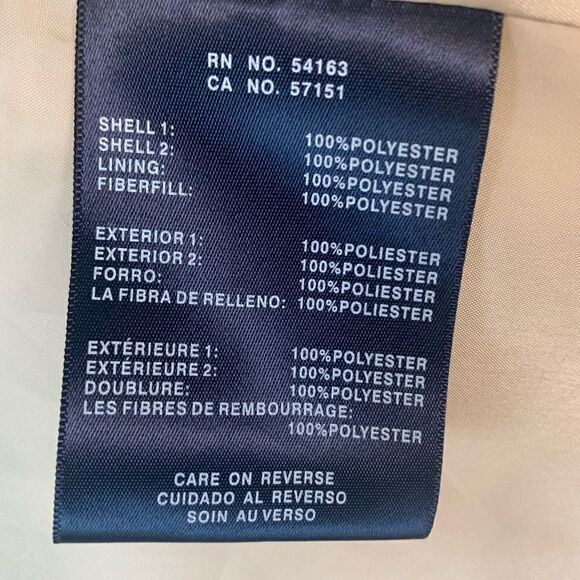 Tommy Hilfiger cream  quilted zip-up jacket size M - Picture 7 of 12